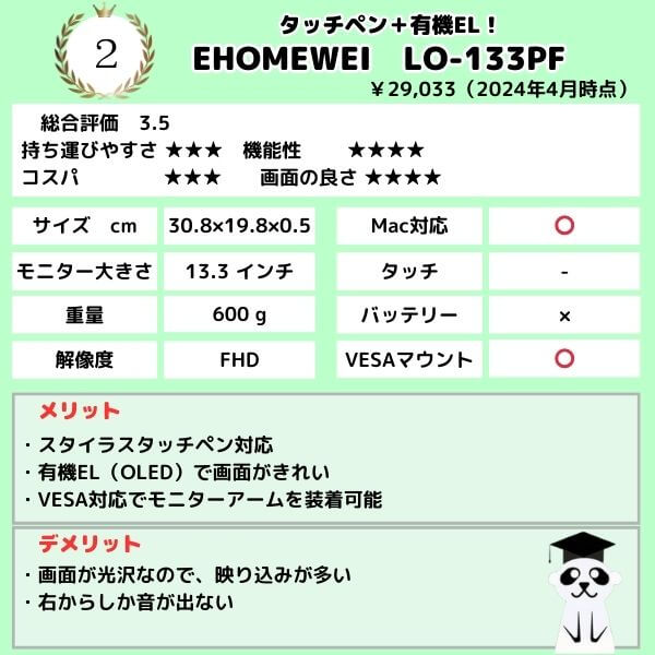 2小タッチ.EHOMEWEI　LO-133PF★