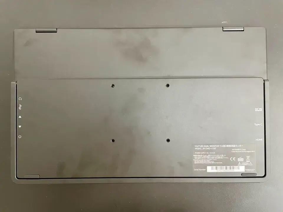 15JAPANNEXT JN-DMD-i156F-畳んだ後ろ