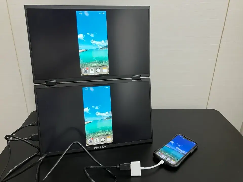 22JAPANNEXT JN-DMD-i156F-スマホ複製